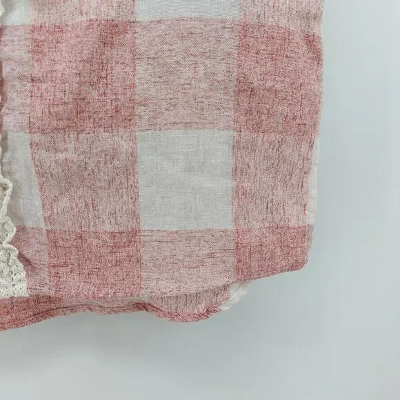 Shyanne Women Buffalo Plaid Blouse Red Ivory Size XS Western - Picture 9 of 14